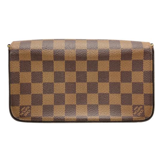 Louis Vuitton Pochette Felicie With Inserts Brown Damier Ébène Canvas Cross Body Bag
