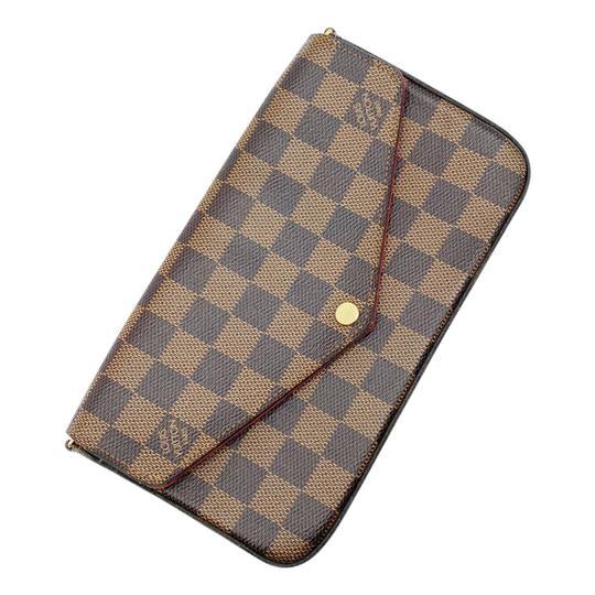 Louis Vuitton Pochette Felicie With Inserts Brown Damier Ébène Canvas Cross Body Bag