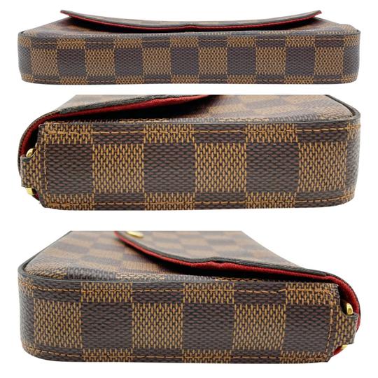 Louis Vuitton Pochette Felicie With Inserts Brown Damier Ébène Canvas Cross Body Bag