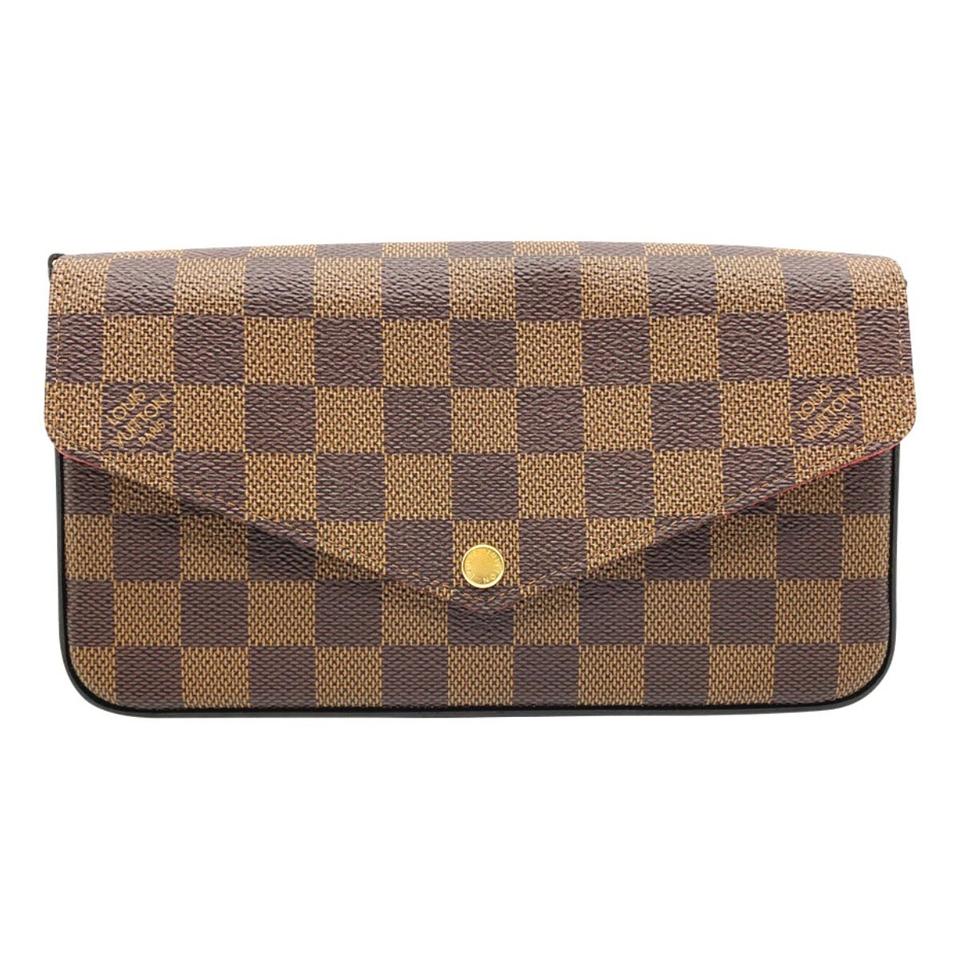 Louis Vuitton Pochette Felicie With Inserts Brown Damier Ebene Canvas Shoulder Bag