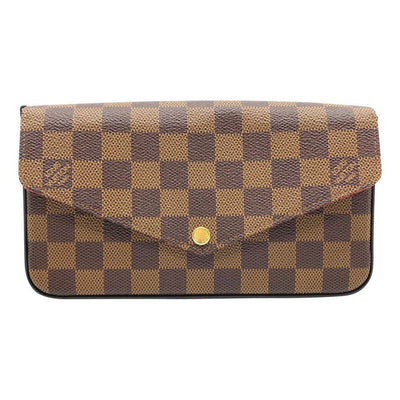Louis Vuitton Pochette Felicie With Inserts Brown Damier Ebene Canvas Shoulder Bag