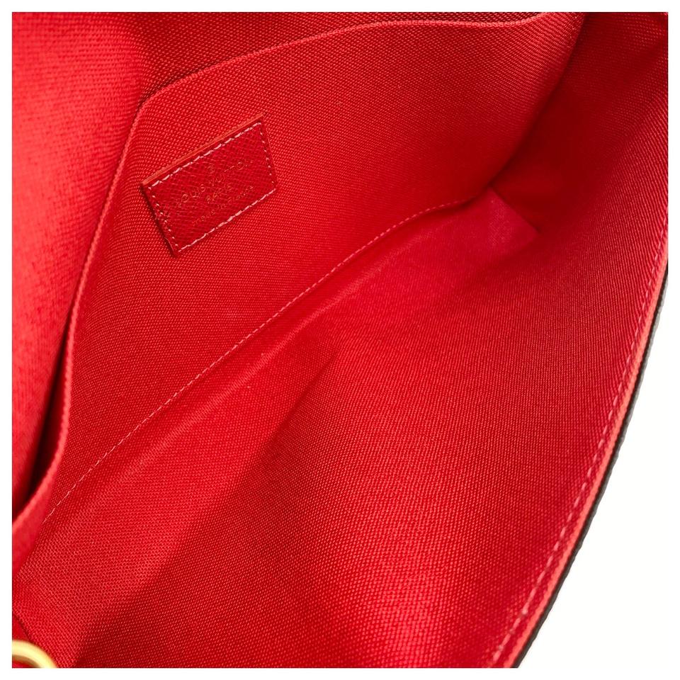 Louis Vuitton Pochette Felicie With Inserts Brown Damier Ebene Canvas Shoulder Bag