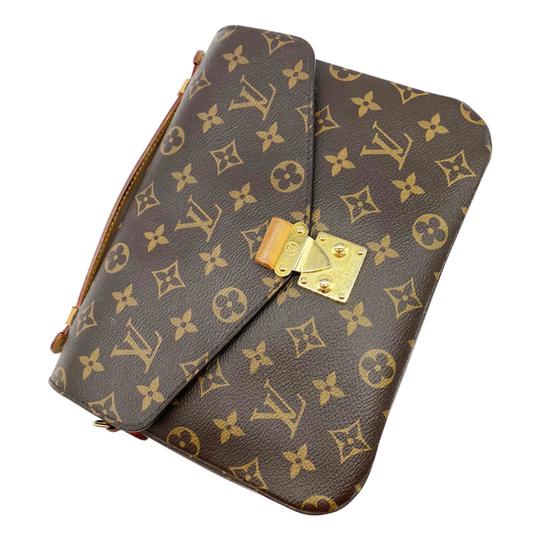 Louis Vuitton Pochette Metis Monogram Braided Coquelicot Red in Coated  Canvas with Gold-tone - US