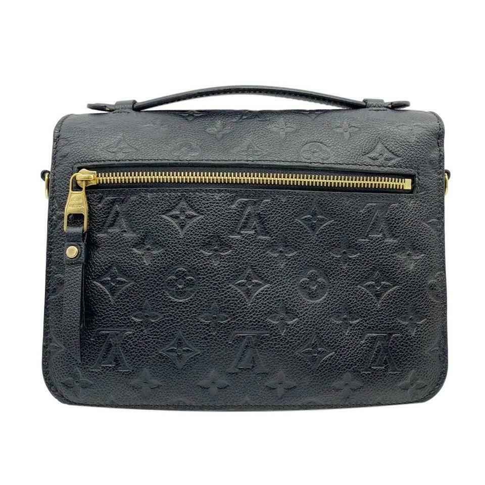Louis Vuitton Pochette Metis Black Monogram Empreinte Leather Shoulder Bag