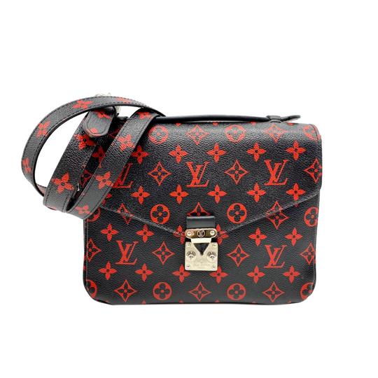 Louis Vuitton Pochette Metis Black Monogram Infrarouge Canvas Shoulder Bag