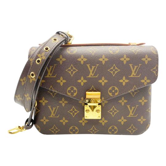 Louis Vuitton Pochette Metis Brown Monogram Canvas Shoulder Bag