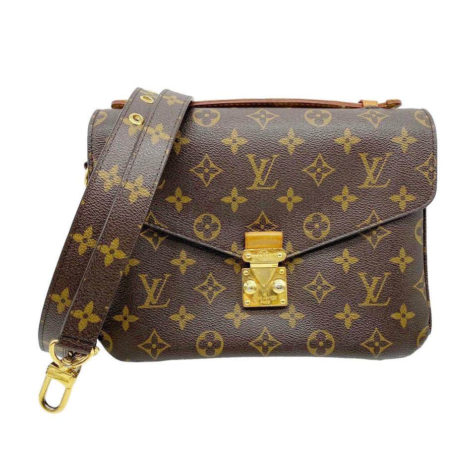 Louis Vuitton Pochette Metis Brown Monogram Canvas Shoulder Bag