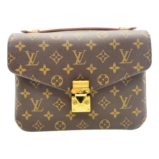 Louis Vuitton Pochette Metis Brown Monogram Canvas Shoulder Bag