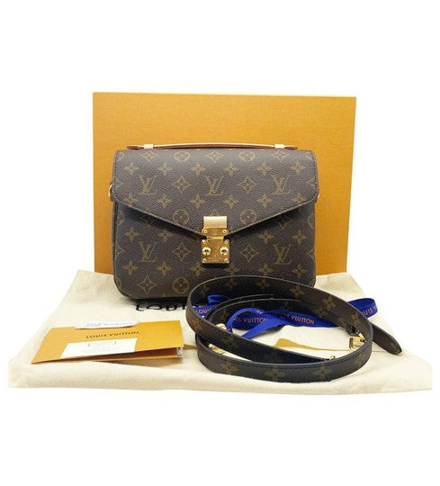 Louis Vuitton Pochette Metis Brown Monogram Canvas Shoulder Bag