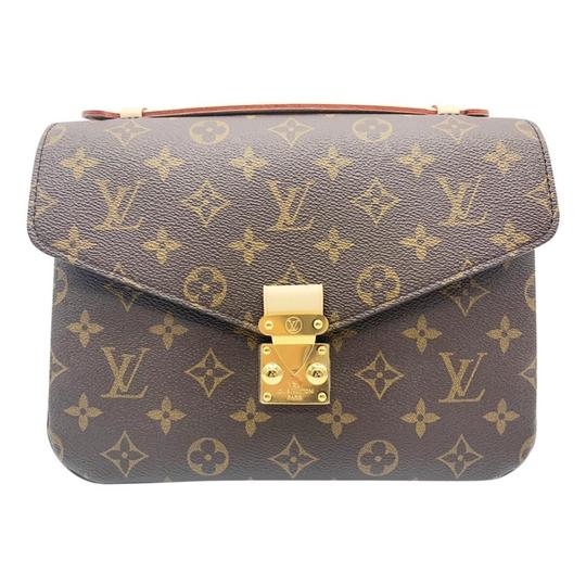 Louis Vuitton Pochette Metis Brown Monogram Canvas Shoulder Bag