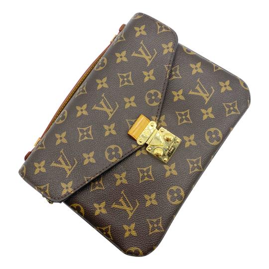 Louis Vuitton Pochette Metis Brown Monogram Canvas Shoulder Bag