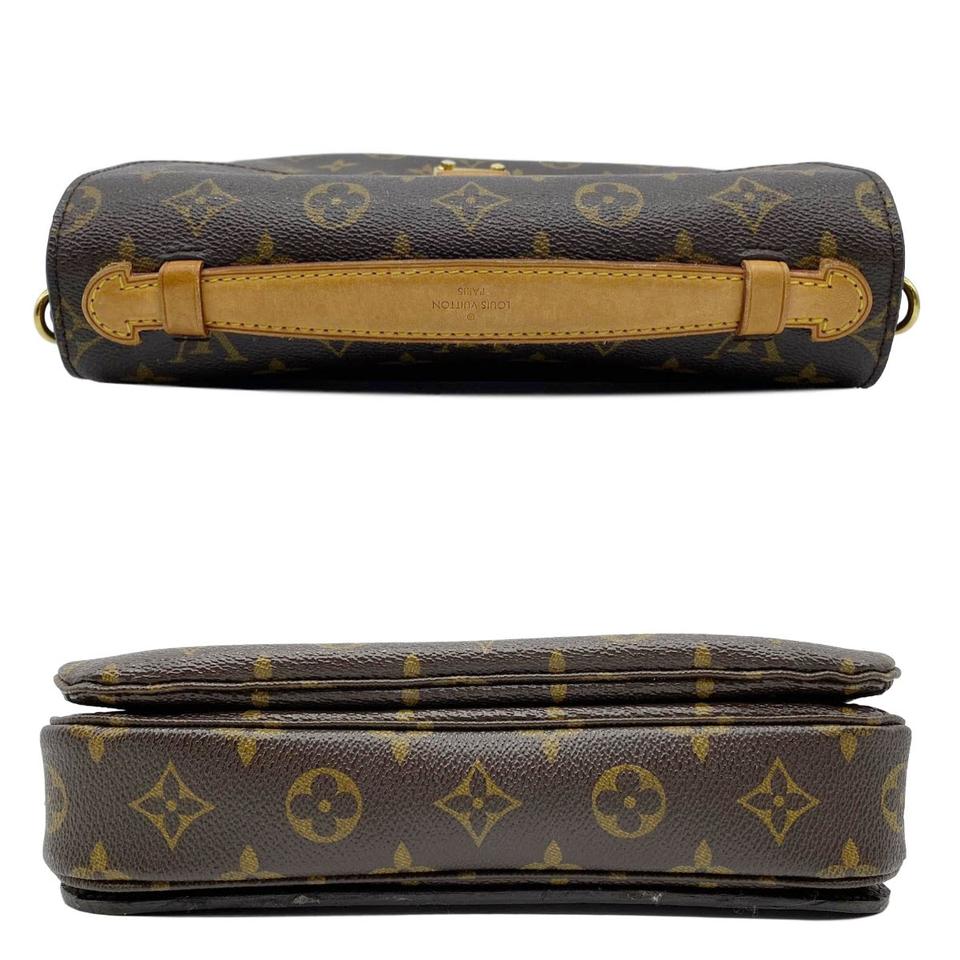 Louis Vuitton Pochette Metis Brown Monogram Canvas Shoulder Bag