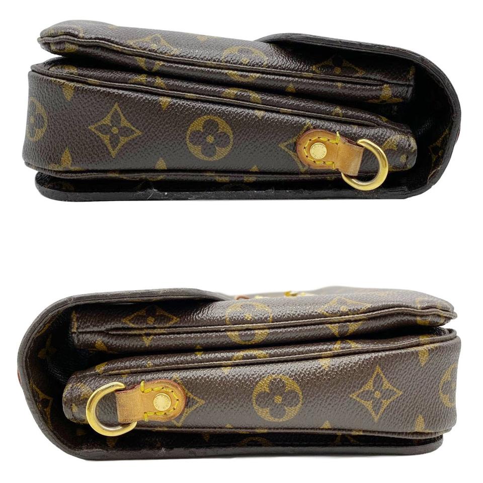 Louis Vuitton Pochette Metis Brown Monogram Canvas Shoulder Bag