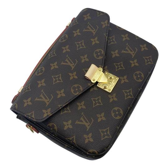 Louis Vuitton Pochette Metis Brown Monogram Canvas Shoulder Bag