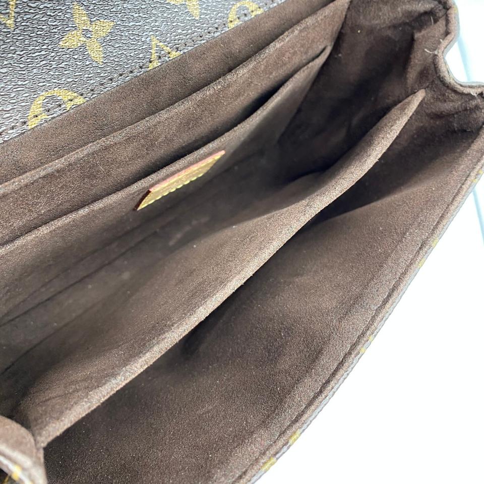 Louis Vuitton Pochette Metis Brown Monogram Canvas Shoulder Bag