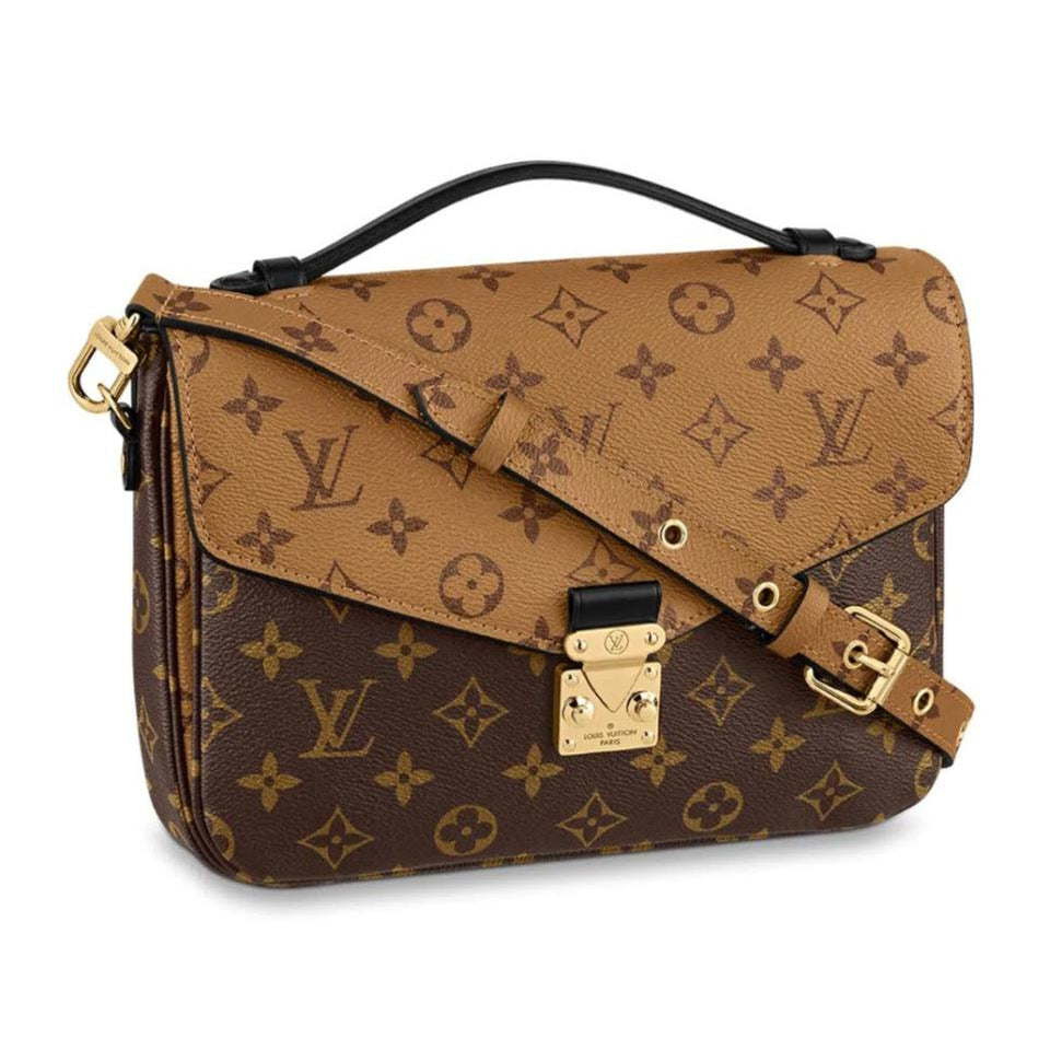 Louis Vuitton Pochette Metis Brown Monogram Reverse Canvas Shoulder Bag