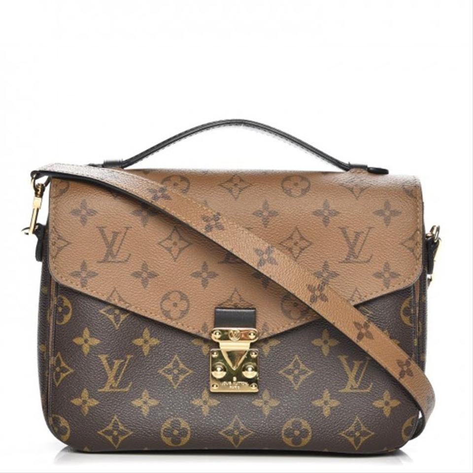 Louis Vuitton Pochette Metis Brown Monogram Reverse Canvas Shoulder Bag