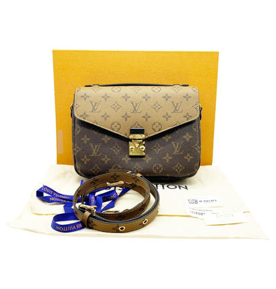 Handbag Shoulder Bag Monogram Reverse Pochette Metis MM/Monogram Brown