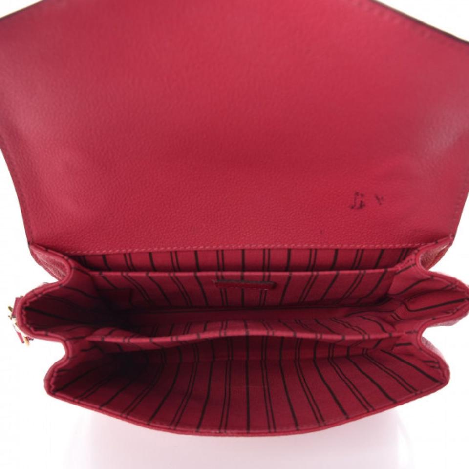 Louis Vuitton Pochette Metis Dark 2018 Pink Monogram Empreinte Leather Shoulder Bag