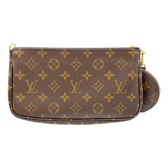Louis Vuitton Pochette Multi Accessories Kaki Green Monogram Canvas Shoulder Bag