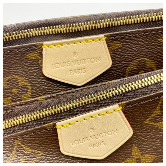 Louis Vuitton Pochette Multi Accessories Kaki Green Monogram Canvas Shoulder Bag