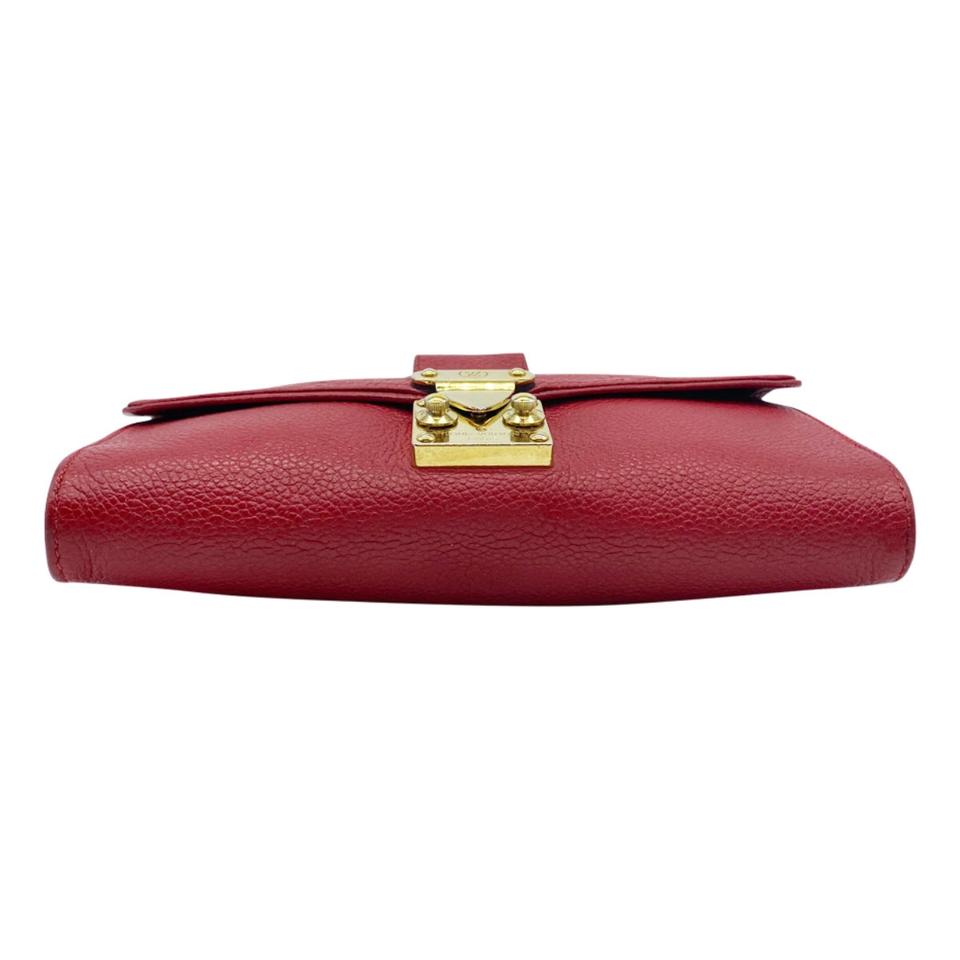 Louis Vuitton Saint Germain Pochette Empreinte Chain Wallet Red Crossbody 2014