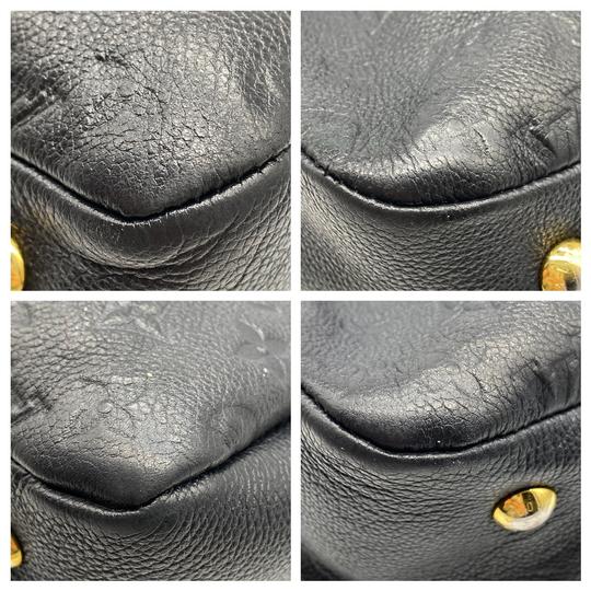 Louis Vuitton Ponthieu Black Monogram Empreinte Leather Tote