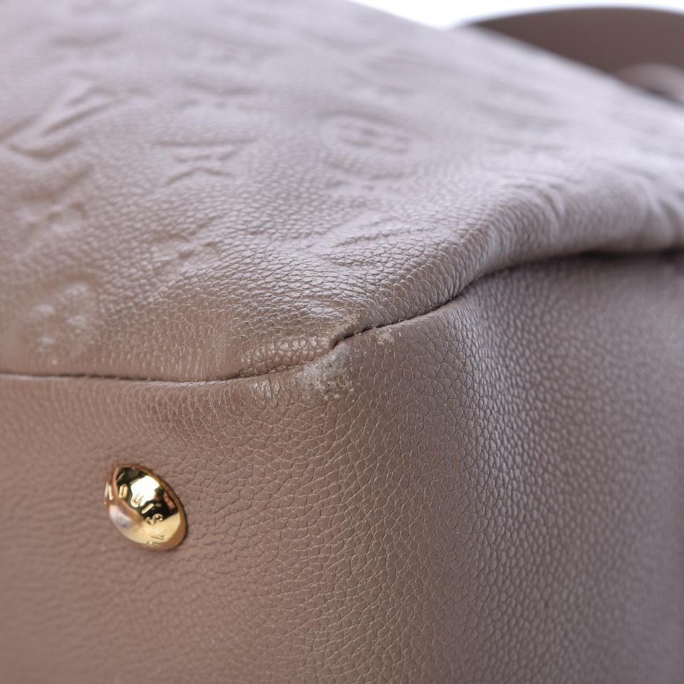 Louis Vuitton Ponthieu Taupe Glace Beige Monogram Empreinte Leather Tote