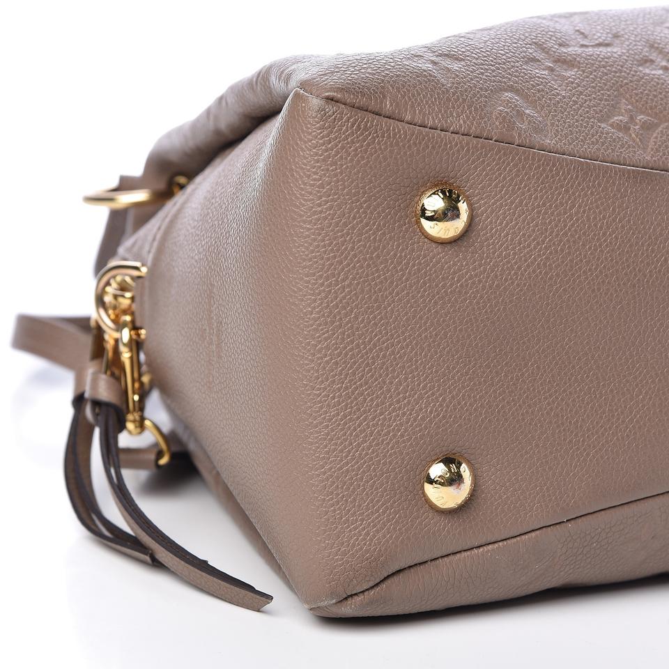 Louis Vuitton Ponthieu Taupe Glace Beige Monogram Empreinte Leather Tote