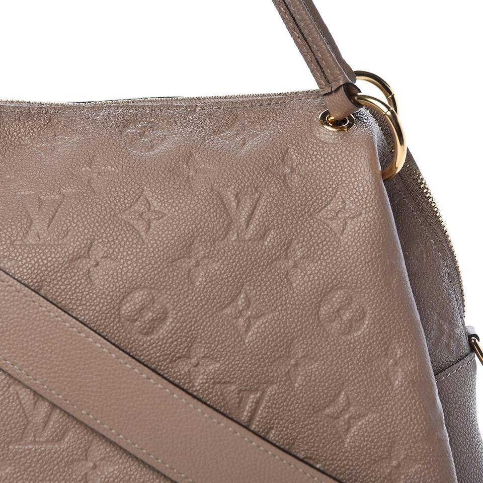 Louis Vuitton Ponthieu Taupe Glace Beige Monogram Empreinte Leather Tote