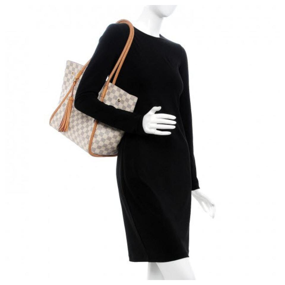 Louis Vuitton Propriano White Damier Azur Canvas Tote