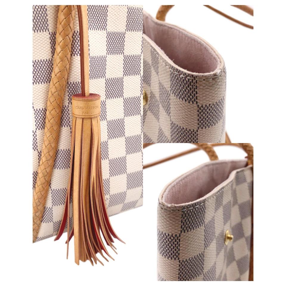 Louis Vuitton Propriano White Damier Azur Canvas Tote