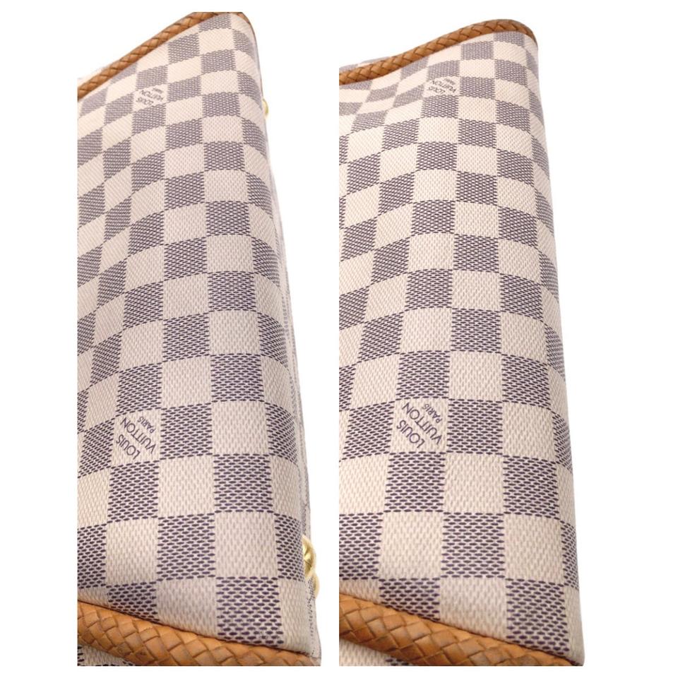 Louis Vuitton Propriano White Damier Azur Canvas Tote
