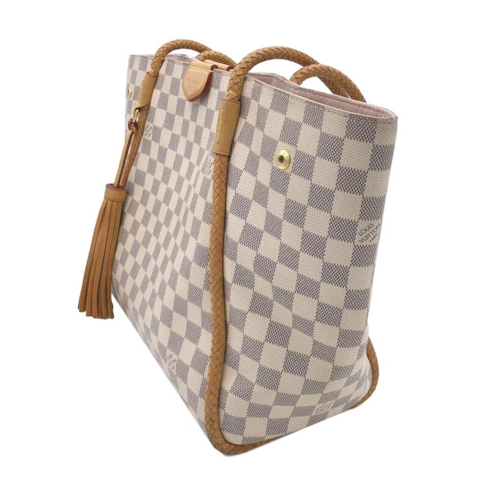 Louis Vuitton Propriano White Damier Azur Canvas Tote