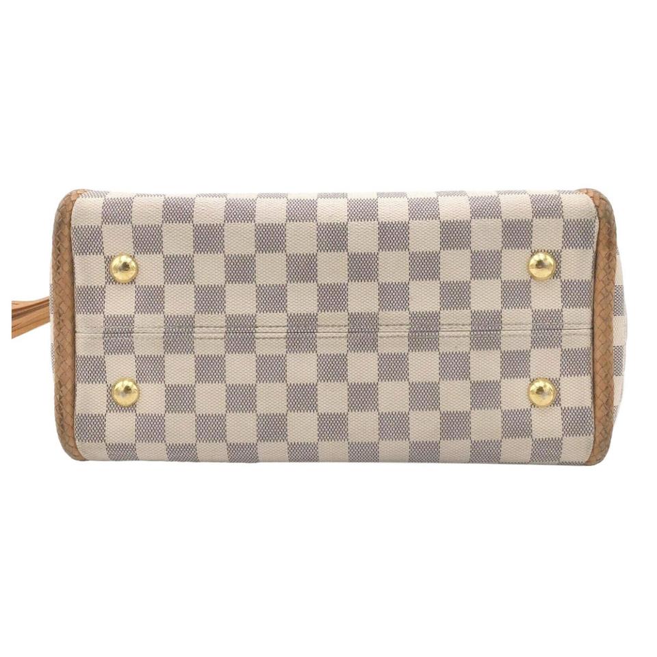 Louis Vuitton Propriano Tote Damier Azur Braided White Coated Canvas Bag