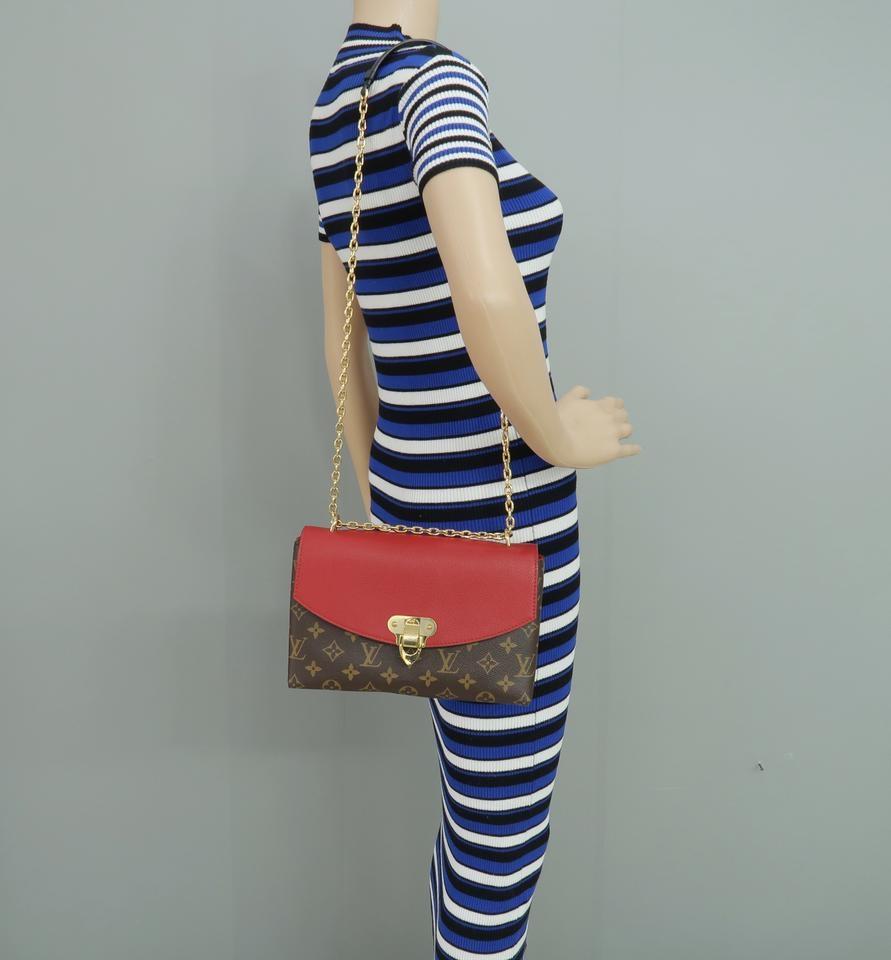 Louis Vuitton Saint Placide Red Monogram Canvas Shoulder Bag