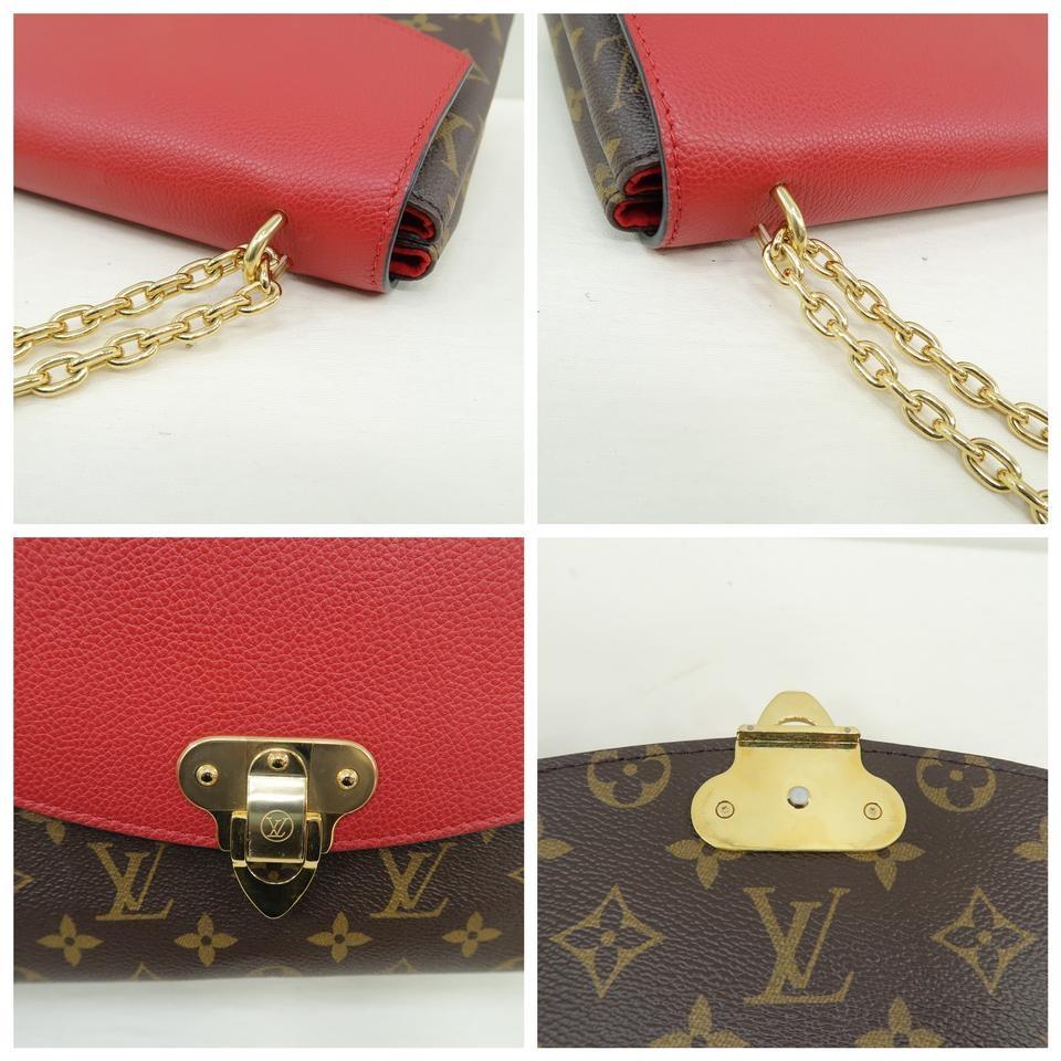 Louis Vuitton Saint Placide Red Monogram Canvas Shoulder Bag