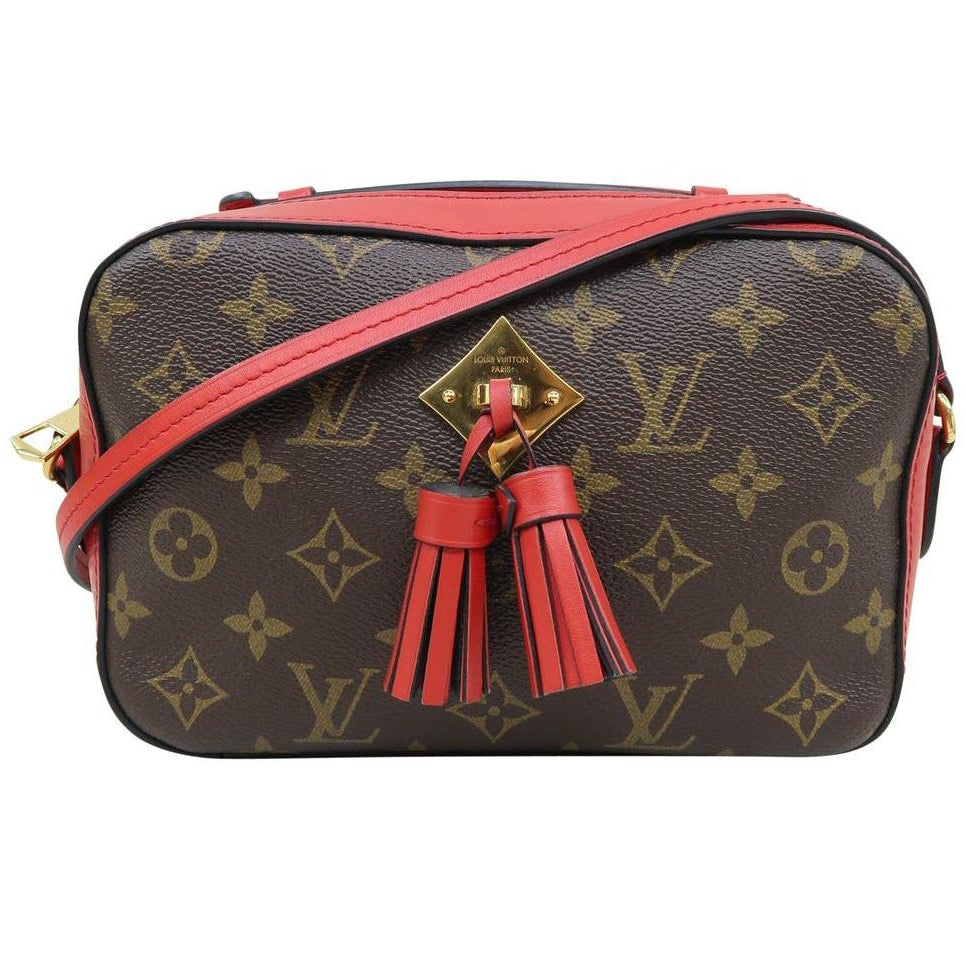 Louis Vuitton Saintonge Brown Monogram Canvas and Calfskin Cross Body Bag
