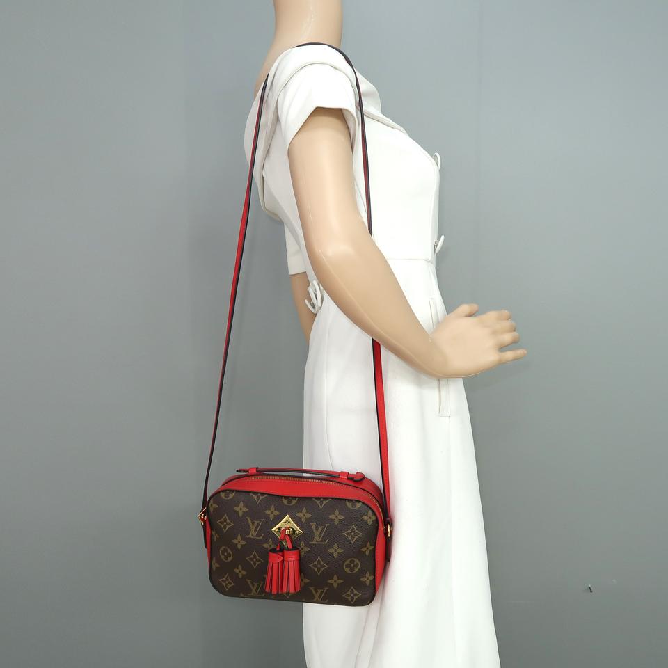 Louis Vuitton Saintonge Brown Monogram Canvas and Calfskin Cross Body Bag