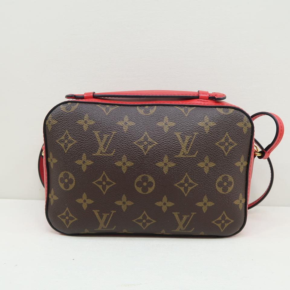 Louis Vuitton Saintonge Brown Monogram Canvas and Calfskin Cross Body Bag