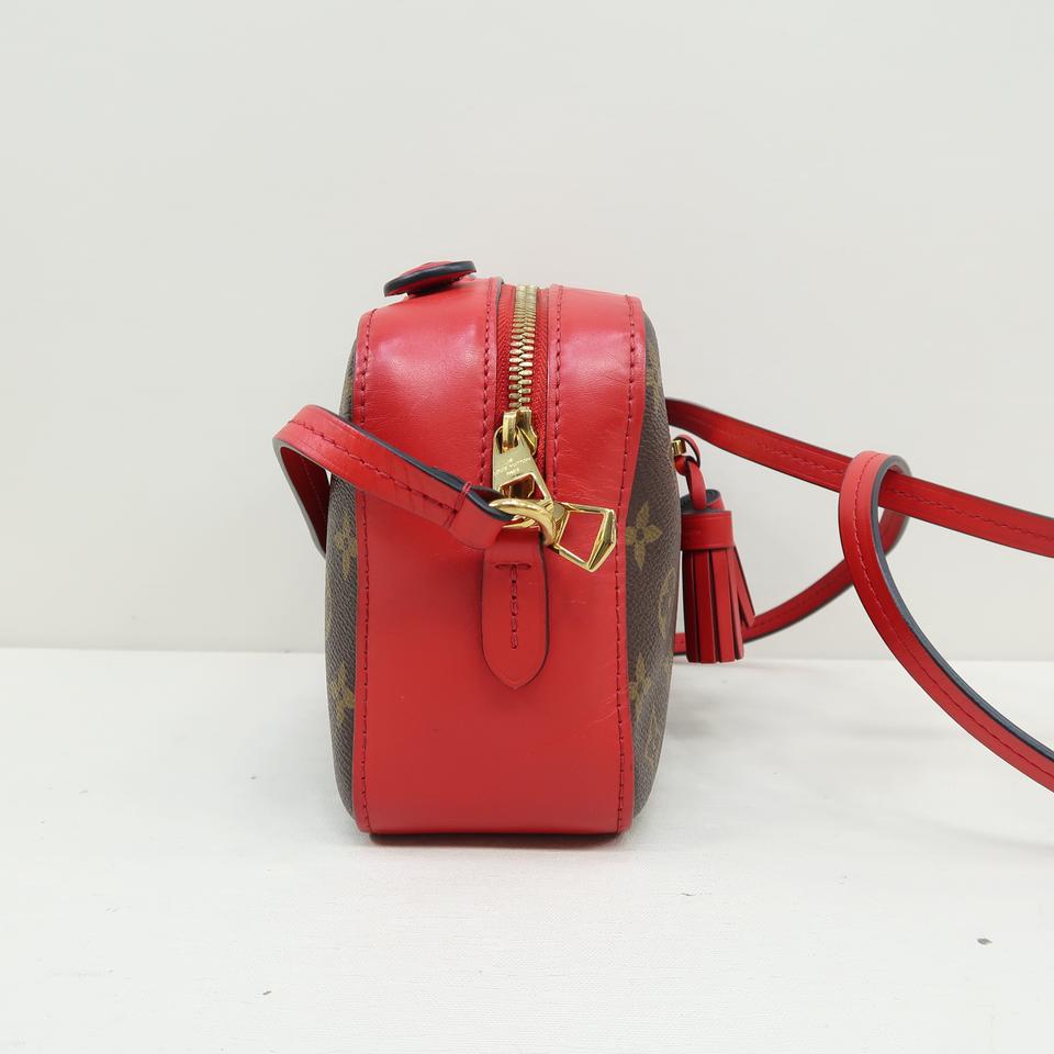 Louis Vuitton Saintonge Brown Monogram Canvas and Calfskin Cross Body Bag
