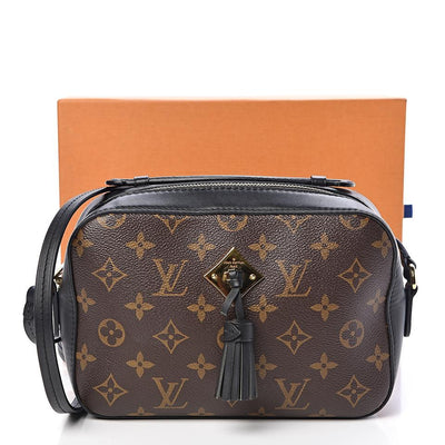 Louis Vuitton Saintonge Monogram Black Coated Canvas Cross Body Bag