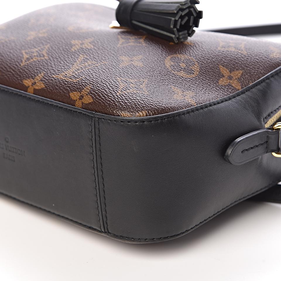 Louis Vuitton Saintonge Monogram Black Coated Canvas Cross Body Bag