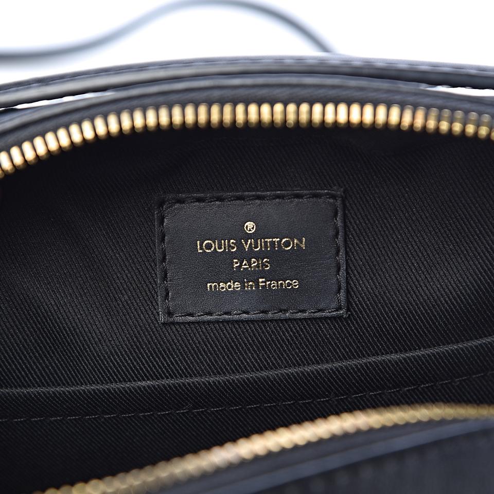 Louis Vuitton Saintonge Monogram Black Coated Canvas Cross Body Bag