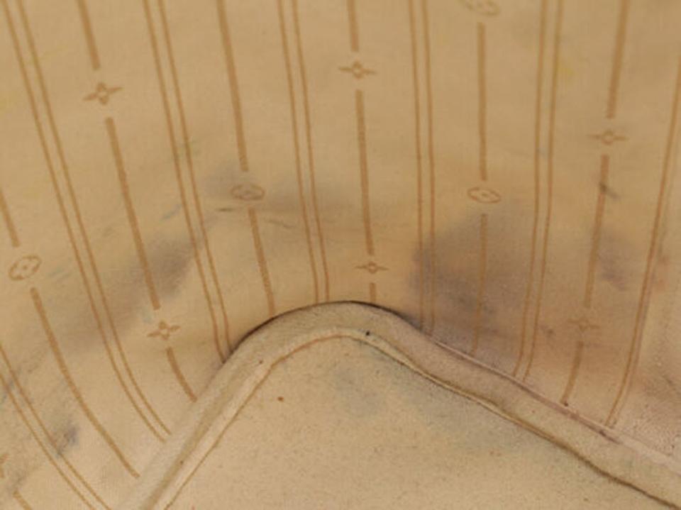 Louis Vuitton Neverfull Bag Gm N51108 Damier-azur Leather and Canvas Tote