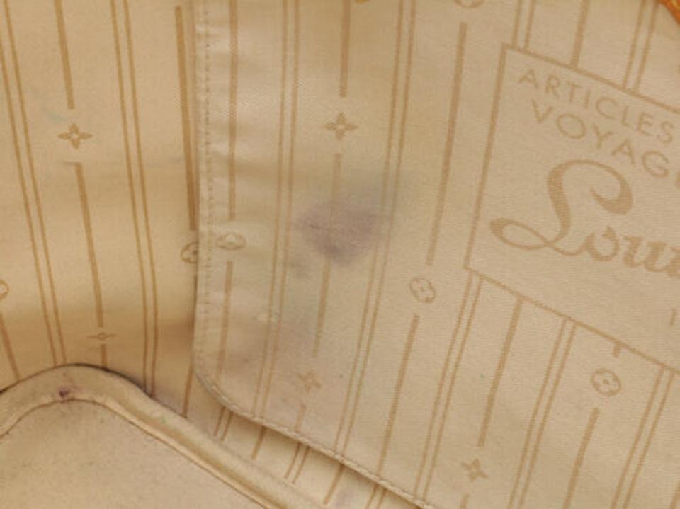 Louis Vuitton Neverfull Bag Gm N51108 Damier-azur Leather and Canvas Tote