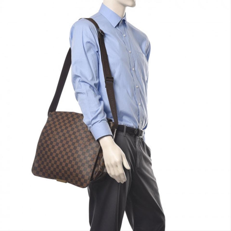 Louis Vuitton Bastille Ebene Brown Canvas Shoulder Bag