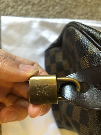Louis Vuitton Speedy 25 Damier Brown Canvas Satchel