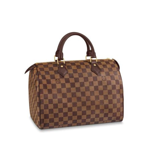 Louis Vuitton Speedy 30 2020 Brown Damier Ébène Canvas Satchel