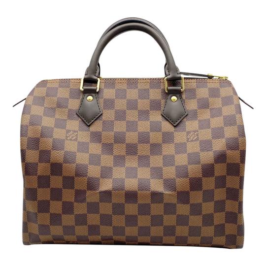 Louis Vuitton Speedy 30 2020 Brown Damier Ébène Canvas Satchel